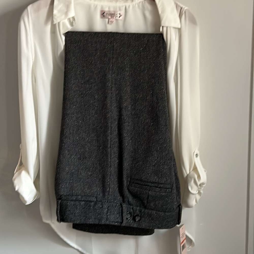 Banana Republic Women’s Martha Fit Wool Blend Textured Dress Career Trouser - Picture 11 of 11